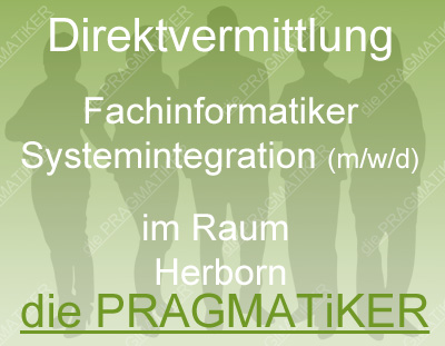 Fachinformatiker Systemintegration (m/w/d) zur Direktvermittlung