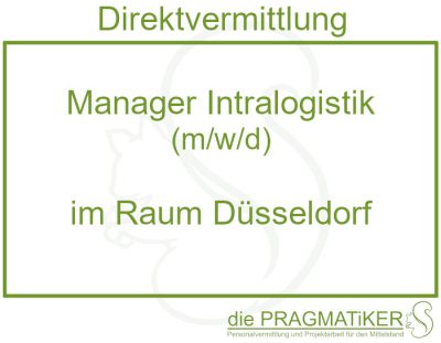 Manager Intralogistik (m/w/d) zur Direktvermittlung